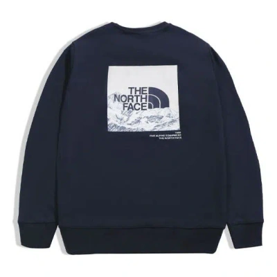 The North Face Regrind Crew Ss22 Logo Sweater 'navy' In Blue