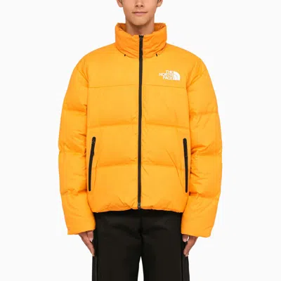 The North Face Regular Gold Nylon Down Jacket In Yellow