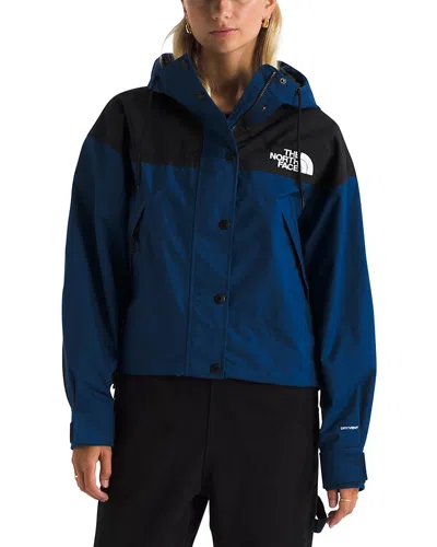 The North Face Reign On Waterproof Jacket In Estate Blue,tnf Black