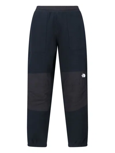 THE NORTH FACE RELAXED FIT BLACK TEDDY FABRIC TROUSERS