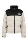 The North Face Nuptse Water Repellent 700 Fill Power Down Short Puffer Jacket In White