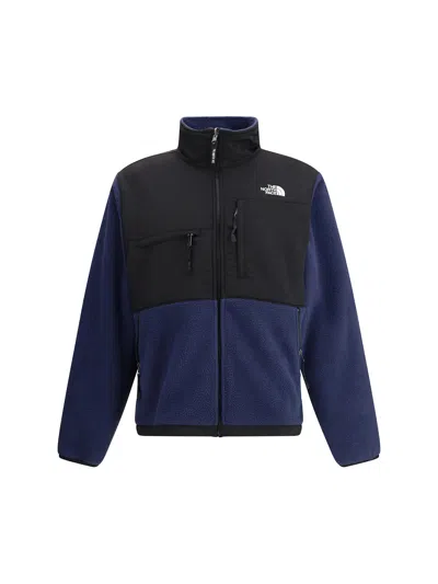 The North Face Logo Vertical Collar Grab Velvet Casual Jacket In Black