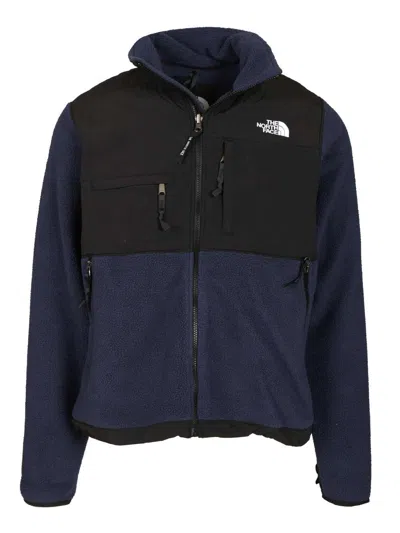 The North Face Logo Vertical Collar Grab Velvet Casual Jacket In Black