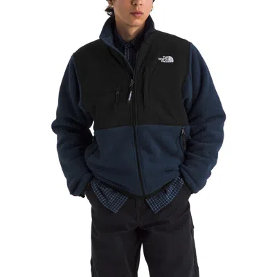 The North Face Logo Vertical Collar Grab Velvet Casual Jacket In Black