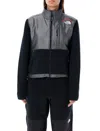 The North Face Retro Denali Jacket Zip Pockets In Tnf Black/moonstone Gre