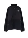 The North Face Mens Black Retro Denali Funnel-neck Fleece Jacket In Black