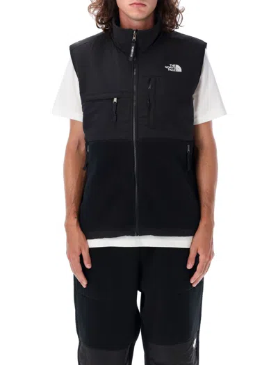 The North Face Collar High Vest Sleeveless Pockets Side In Black