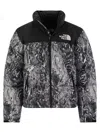 The North Face Mens 1996 Retro Nuptse High-neck Shell-down Jacket Black In Black
