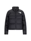 The North Face Ripstop Nylon Nuptse Cropped Down Jacket In Black  