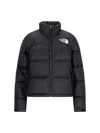 The North Face Ripstop Nylon Nuptse Cropped Down Jacket In Black