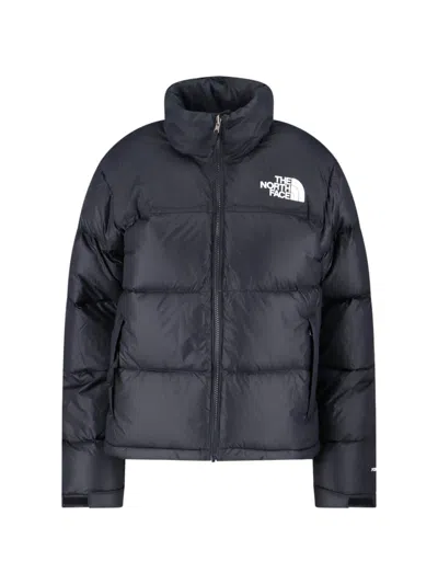 The North Face Quilted Jacket With High Collar And Long Sleeves In Black