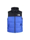 The North Face Retro Nuptse 1996 Padded Gilet In Blue In Blue