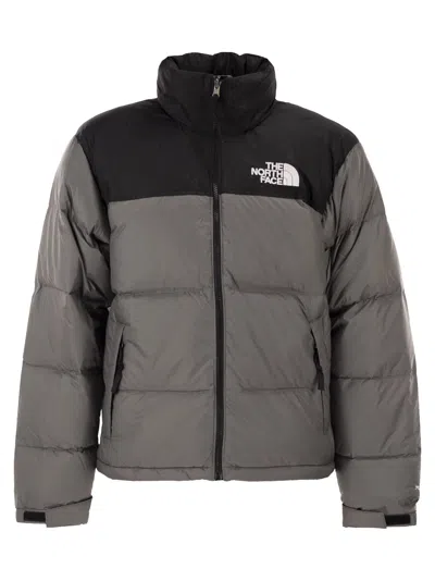 The North Face Retro Nuptse 1996 Short Down Jacket In Gray