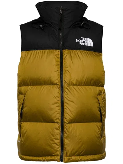 The North Face 1996 Retro Nuptse Gilet In Olive,black