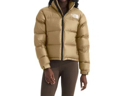 The North Face Retro Nuptse Jacket In Khaki Stone In Multi