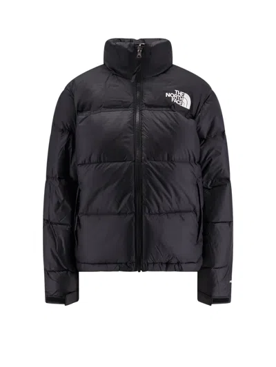 The North Face Retro Nuptse Nylon Down Jacket In Black