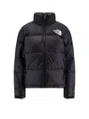 The North Face Quilted Jacket With High Collar And Long Sleeves In Black