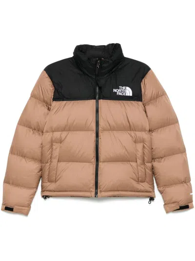 The North Face Retro Nuptse Puffer Jacket In Brown