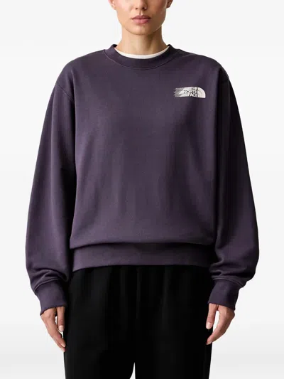 The North Face Retro Trail Logo-print Sweater In Purple