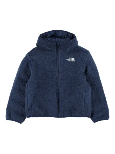 The North Face Kids' Reversible Hooded Jacket In Blue