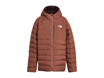The North Face Reversible Perrito Hooded Jacket (little Kid/big Kid) Boy's Coat Copper Silt: Lg (12 Big Kid), Polye In Brown