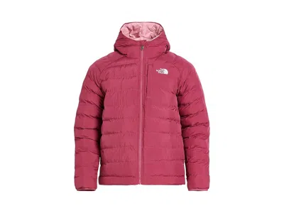 The North Face Reversible Perrito Hooded Jacket (little Kid/big Kid) Girl's Coat Fermented Clay: Lg (12 Big Kid), P In Pink