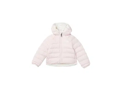 The North Face Reversible Perrito Hooded Jacket (toddler) Kid's Clothing Pale Blossom : 5 Toddler, Polyester In White