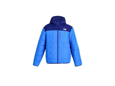 The North Face Reversible Shasta Full Zip Hooded Jacket (little Kid/big Kid) Boy's Coat Active Blue/bold Blue: Md (