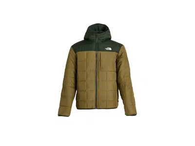 The North Face Reversible Shasta Full Zip Hooded Jacket (little Kid/big Kid) Boy's Coat Caraway Seed/bottle Green: 