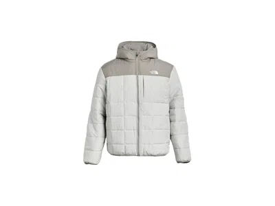 The North Face Reversible Shasta Full Zip Hooded Jacket (little Kid/big Kid) Boy's Coat Cumulus Cloud/stone Slab: L In White