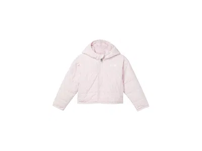 The North Face Reversible Shasta Full Zip Hooded Jacket (toddler) Kid's Coat Pale Blossom : 3t Toddler, Fleece/poly In Pink