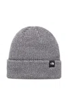 The North Face Ribbed Cuff Beanie In Gray