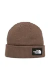 The North Face Ribbed-knit Beanie In Brown