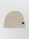 The North Face Ribbed Texture Hat Folded Cuff In Neutral