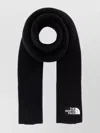 The North Face Ribbed Texture Knit Scarf In Black