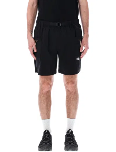 The North Face Ripstop Belted Cargo Short In Black