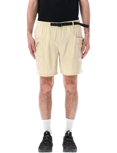 The North Face Ripstop Belted Cargo Short In Beige