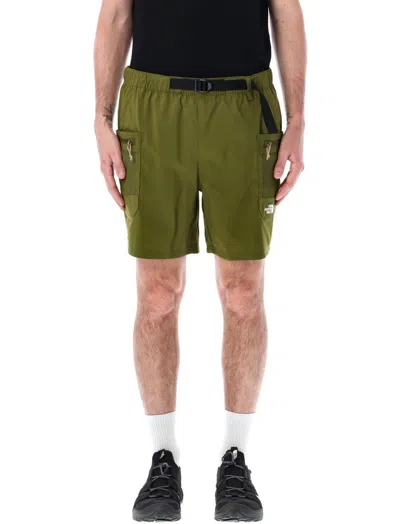 The North Face Ripstop Belted Cargo Shorts In Gold