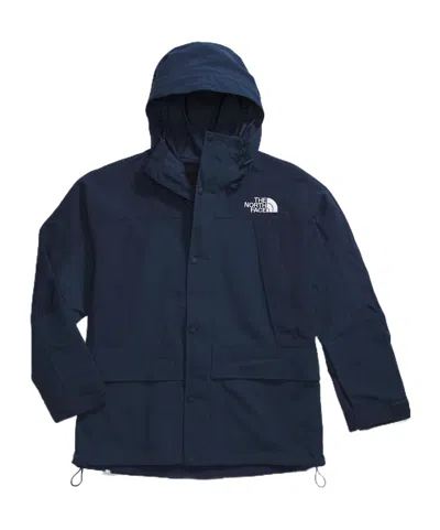The North Face Ripstop Mountain Logo Embroidered Hooded Jacket In Black