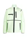 The North Face Chest Logo-print Zipped Jacket In Green
