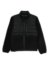 The North Face Mens Black Rmst Denali Tek High-neck Fleece-down Jacket Xl In Black