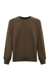 The North Face Rmst Logo Relaxed Cotton Sweatshirt In Smokey Brown