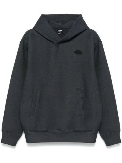 The North Face Rubberised-logo Hoodie In Black  