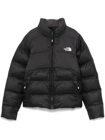 The North Face 1996 Retro Nuptse Hooded Quilted Shell Down Jacket In Recycled Black