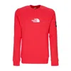 The North Face Seasonal Fine Crew Horizon Red Men's Crewneck Sweatshirt In Red