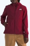 The North Face Shelbe Raschel Water Resistant Hooded Jacket In Red
