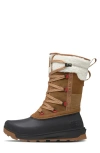 The North Face Shellista V Mid Waterproof Insulated Boot In Timber Tan/tnf Black