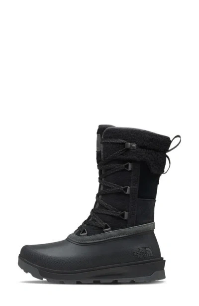 The North Face Shellista V Mid Waterproof Insulated Boot In Tnf Black/asphalt Grey