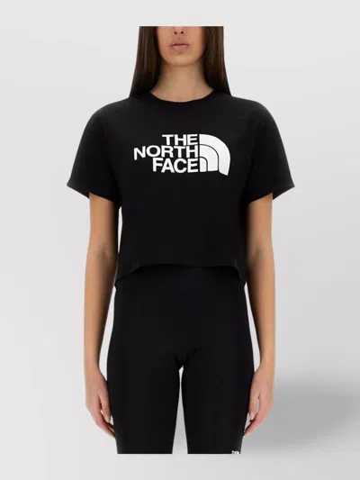 The North Face Short Cropped T-shirt Waist Easy In Black