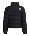 The North Face Short Down Jacket With Zip In Black